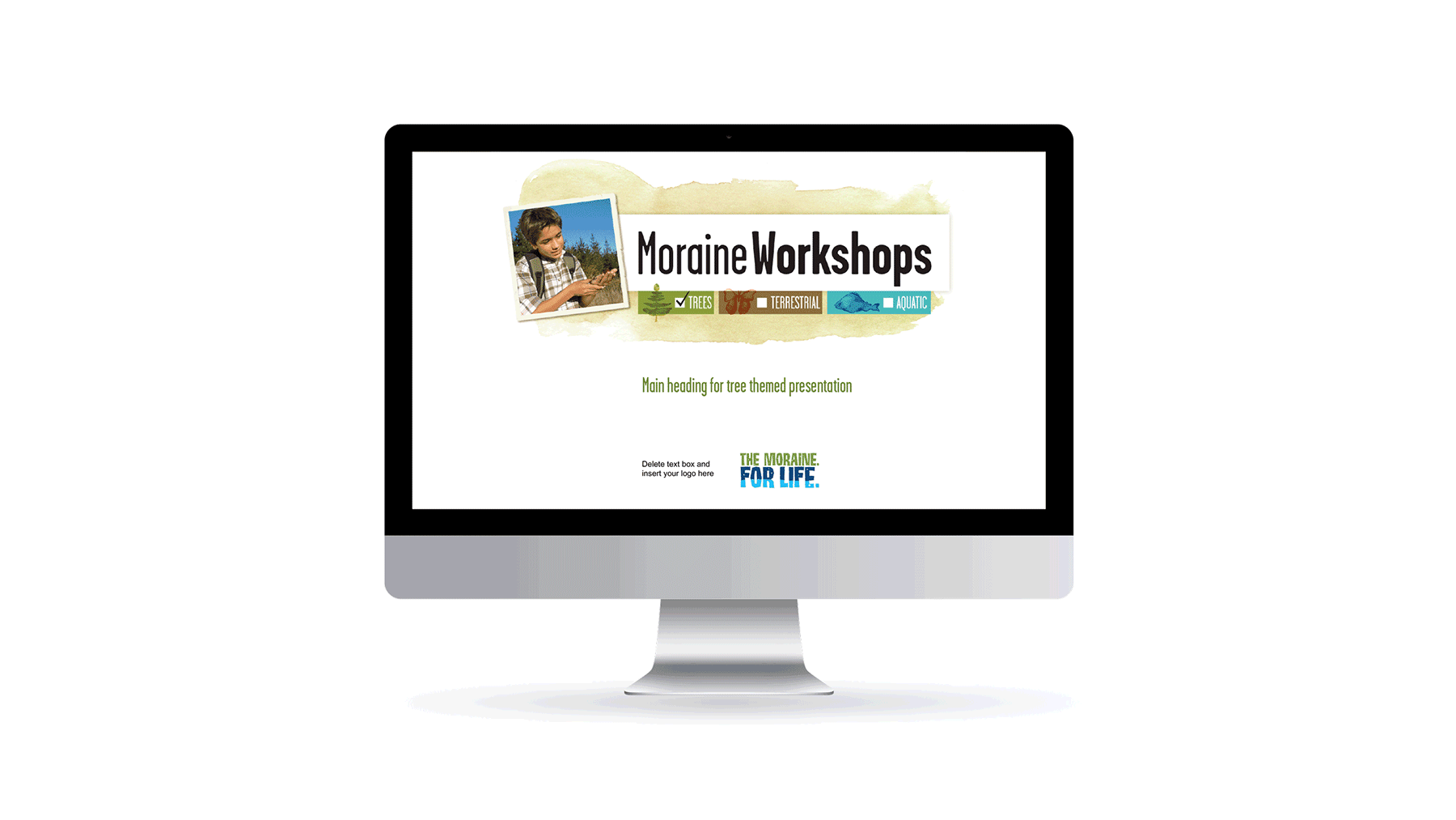 Moraine Workshops on a computer