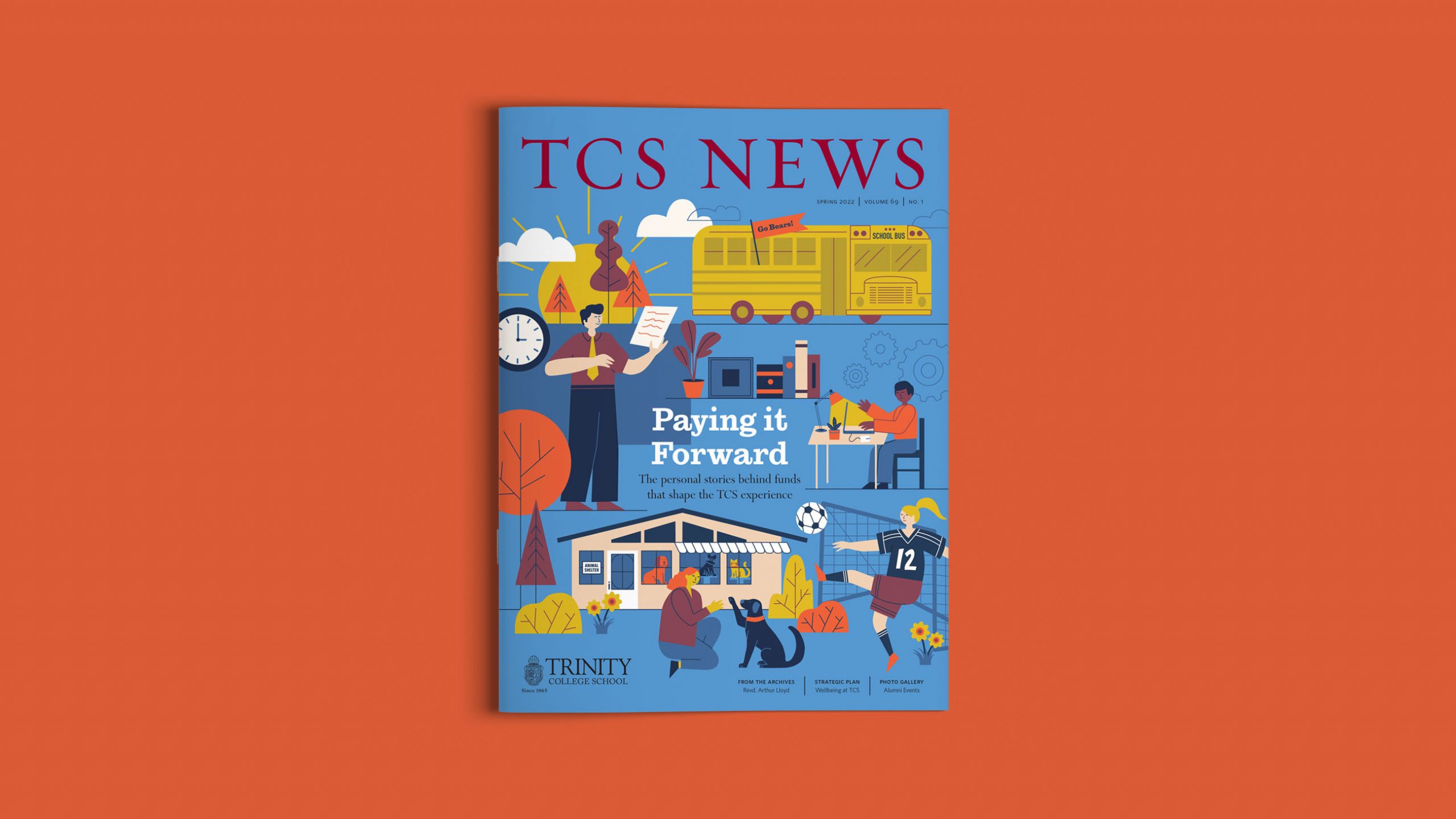 The TCS News cover.